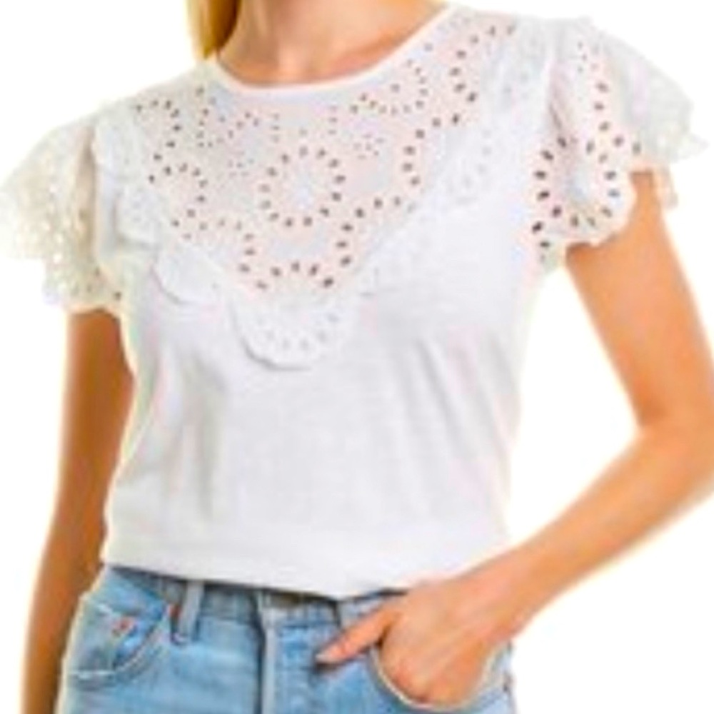 J crew embroidered shirt- navy blue
